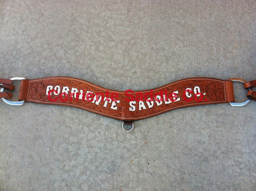 #01 Corriente Breast Collar Wild Rose - Corriente Saddle