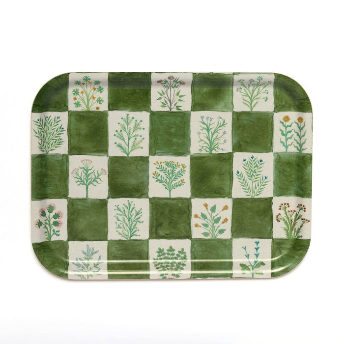 Roomytown Inc Roomytown Inc - 15th Century Illustrated Herbs Birchwood Tray