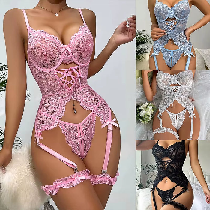 2025 Wholesale Women's Luxury Lace G-String Sets - High-Quality Sexy Lingerie
