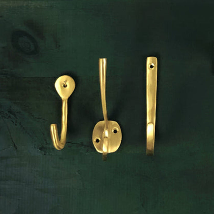 Civil Alchemy Accessory Wall Hook Brass 3"