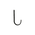 Civil Alchemy Hardware 4" Wall Hook, Iron