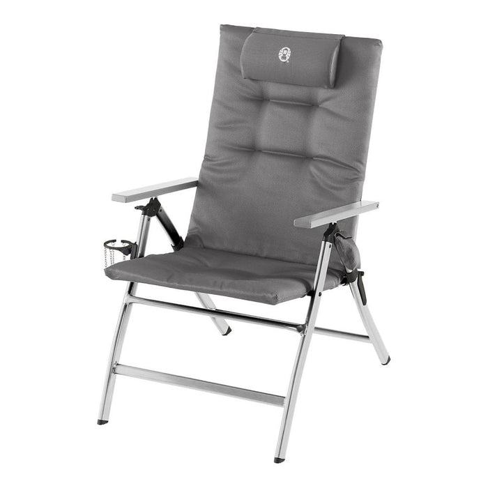 5 Position Padded Recliner Chair - Grey