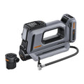 Teslong AC-W01 portable tire inflator with 20V removable battery, air hose, and high-volume nozzle