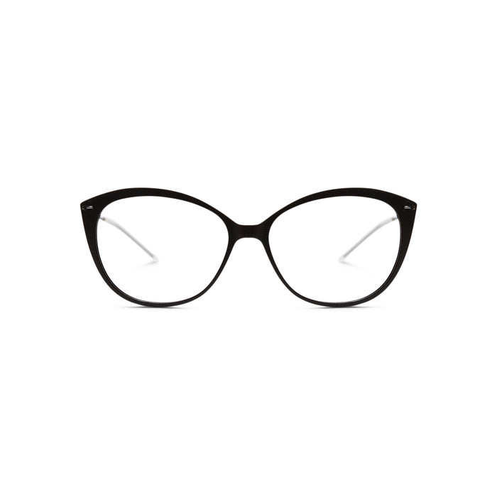Affectionate Cat-Eye Acetate Hybrid Eyeglasses Frame - Front View | LUKNFIL