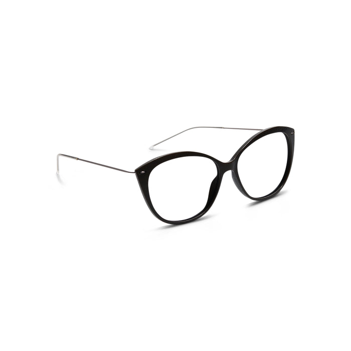 Affectionate Cat-Eye 3D Printed Acetate Hybrid Eyeglasses - Side View | LUKNFIL