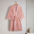 Airsoft 100% Cotton Medium Bath Robe, 300 GSM, Solid, Blush