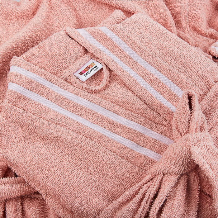 Airsoft 100% Cotton Medium Bath Robe, 300 GSM, Solid, Blush