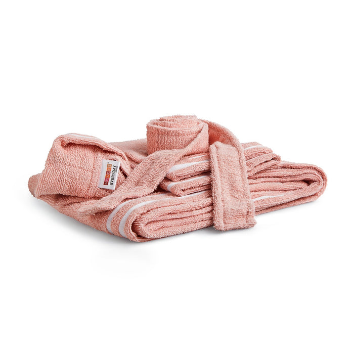 Airsoft 100% Cotton Medium Bath Robe, 300 GSM, Solid, Blush