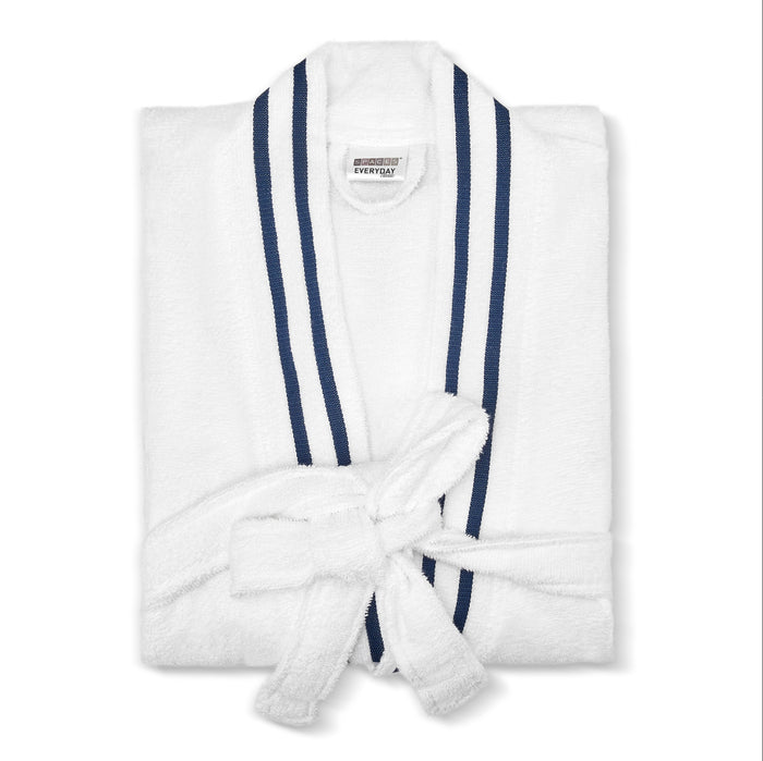 Airsoft 100% Cotton Medium Bath Robe, 300 GSM, Solid, White