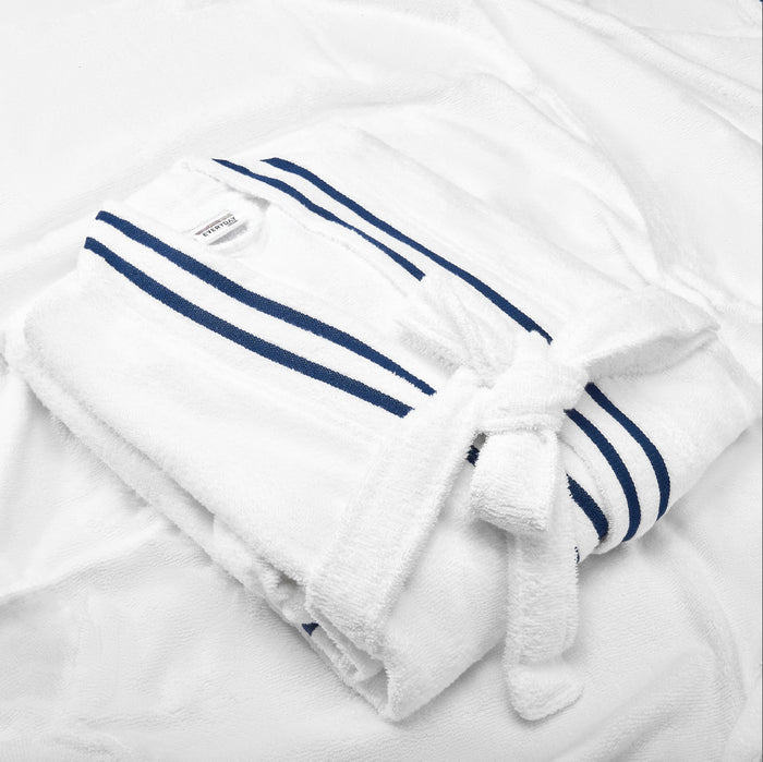 Airsoft 100% Cotton Medium Bath Robe, 300 GSM, Solid, White