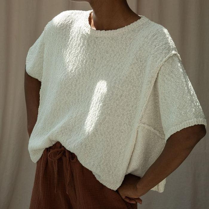 Beaumont Organic Clothing Alessia Cotton Linen Knit Top