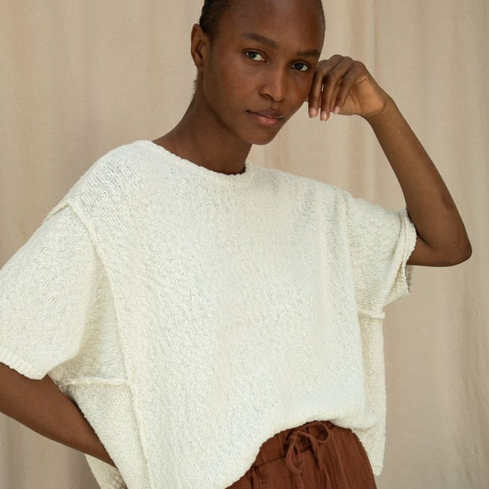 Beaumont Organic Clothing Alessia Cotton Linen Knit Top