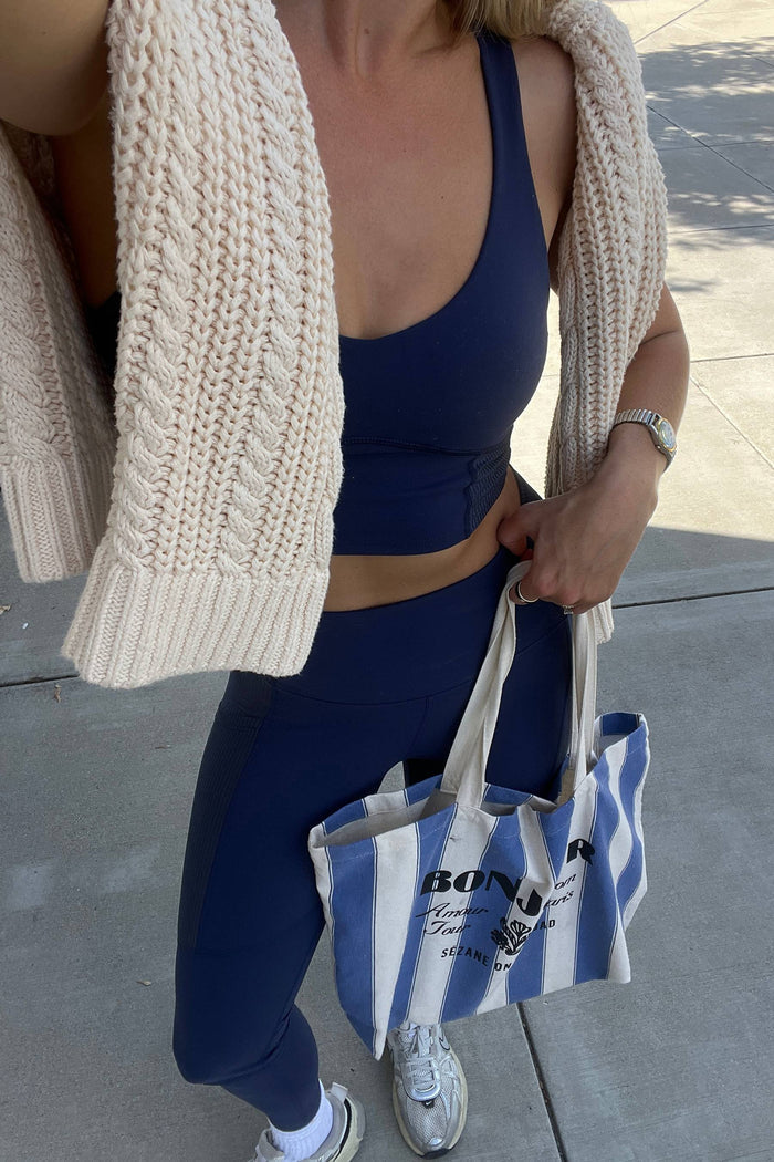 Navy legging with matching top