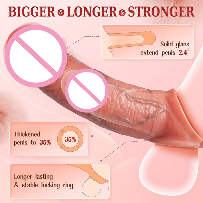 App Remote Control Dildo Enhancement Male Sex Toys Silicone Rubber Enhanced Realistic Big Dildo Vibrator for Man