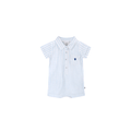 Viverano Organics Baby Clothing Aqua Embroidered Baby Romper