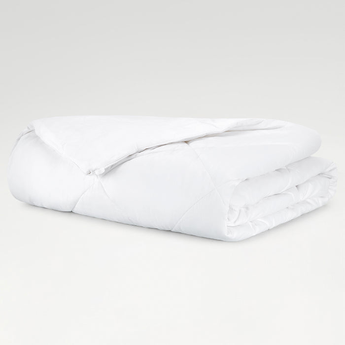 Arden 100% Cotton Double Quilt, 220 TC, Solid, White