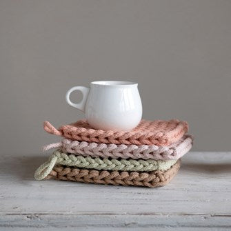Autumn Chunky Hand Knit Pot Holders