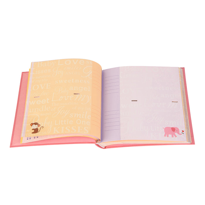 Baby Zoo Photo Album with Keepsake Box