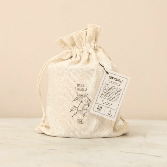 Norfolk Natural Living Candles Botanical Candle, Basil & Neroli