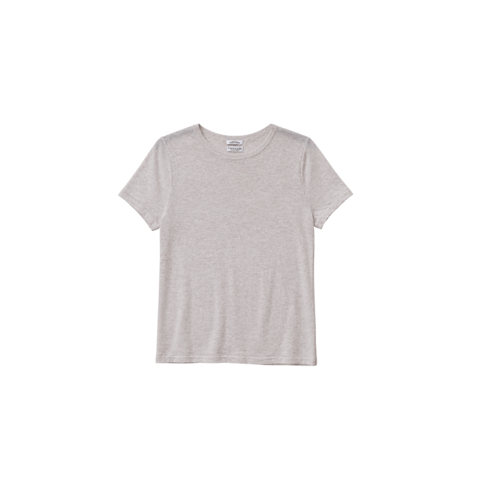Universel SHOP Beige Cashmere Short Sleeve Top
