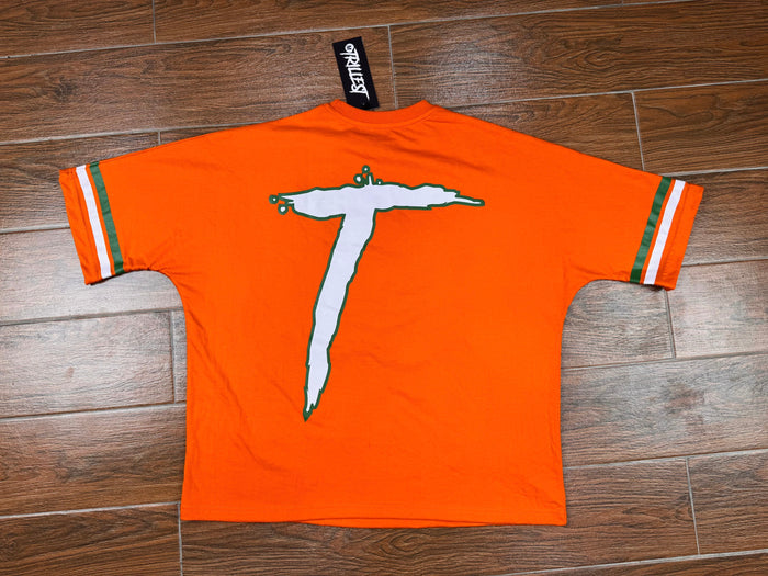 Big Trill Tee (Oversized) - Orange/Green/White
