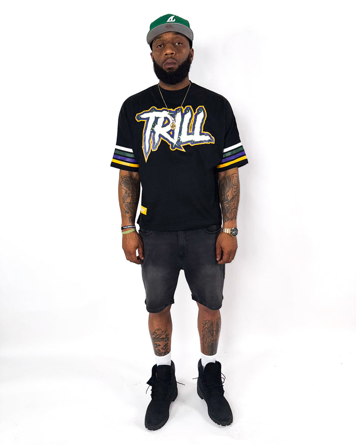 Big Trill Tee (Oversized)  - White/Green/Orange