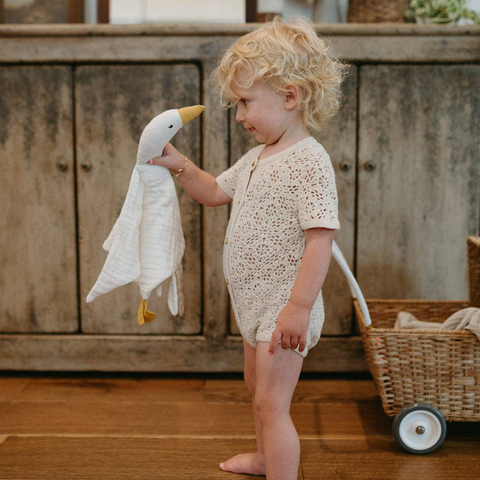 Flowerie Baby Toys Birdie the Duck Cuddle Cloth