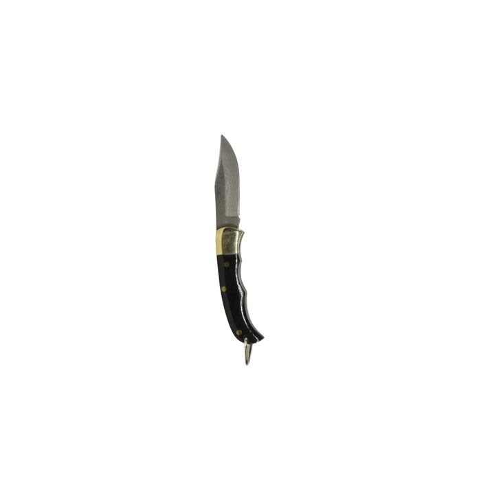 Curated Basics SHOP Black Ox-Horn Inlay Folding Knife