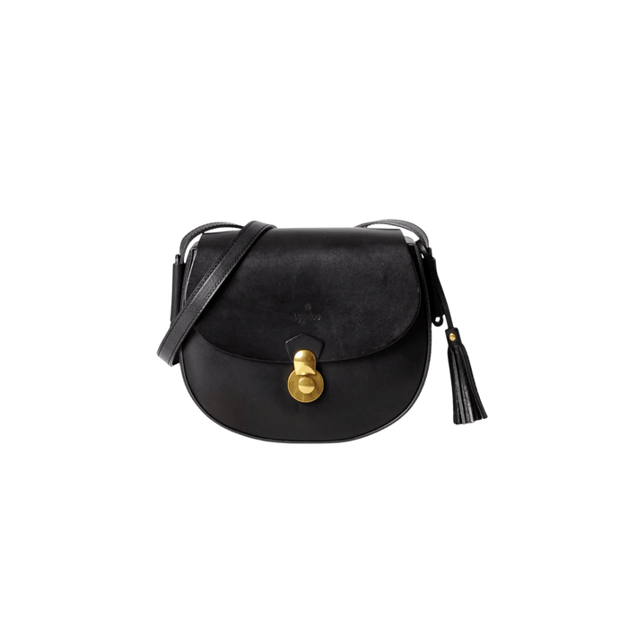 UPPDOO SHOP Black Saddle Crossbody Bag