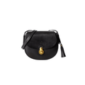 UPPDOO SHOP Black Saddle Crossbody Bag