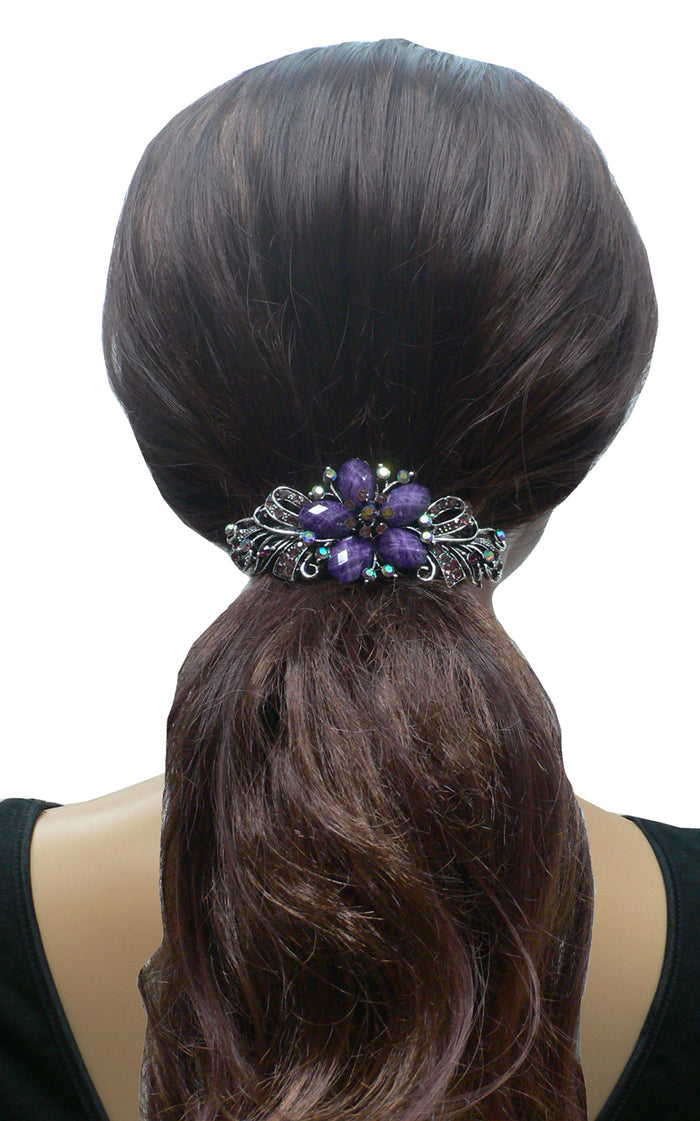 Blarge0052-D Bella Dozen-Pack Gorgeous Barrettes Colorful Beads Sparkly Crystals for Thick Hair U86012-0052-D