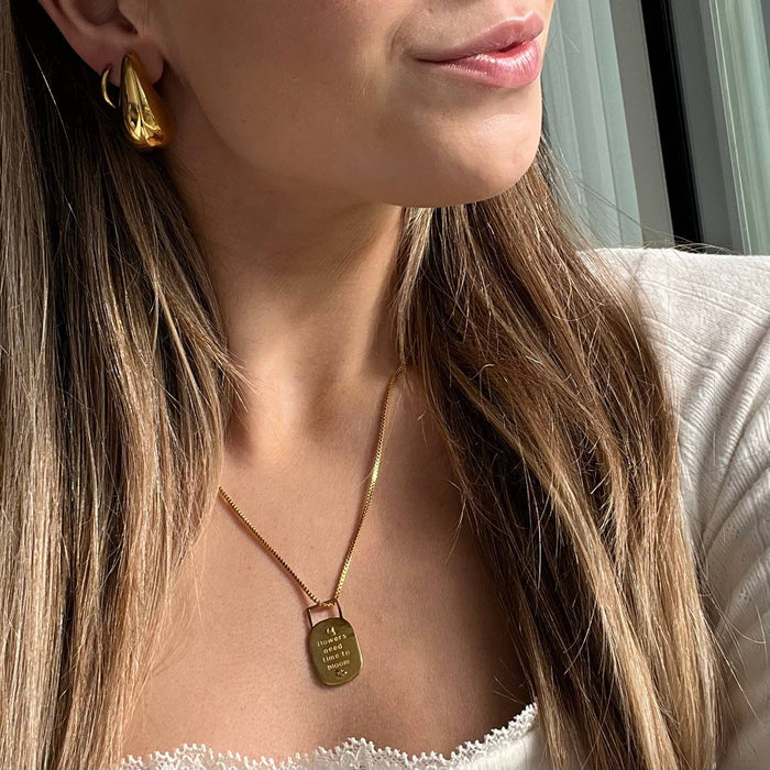 Namaste Jewelry Namaste Jewelry - Bloom Affirmation Necklace- Gold