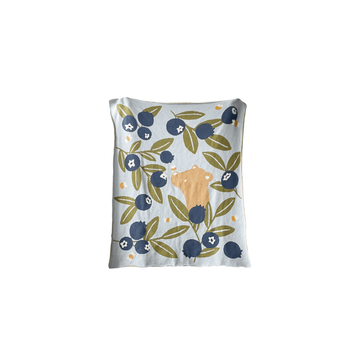 The Blueberry Hill SHOP Blueberry Bear Baby Blanket