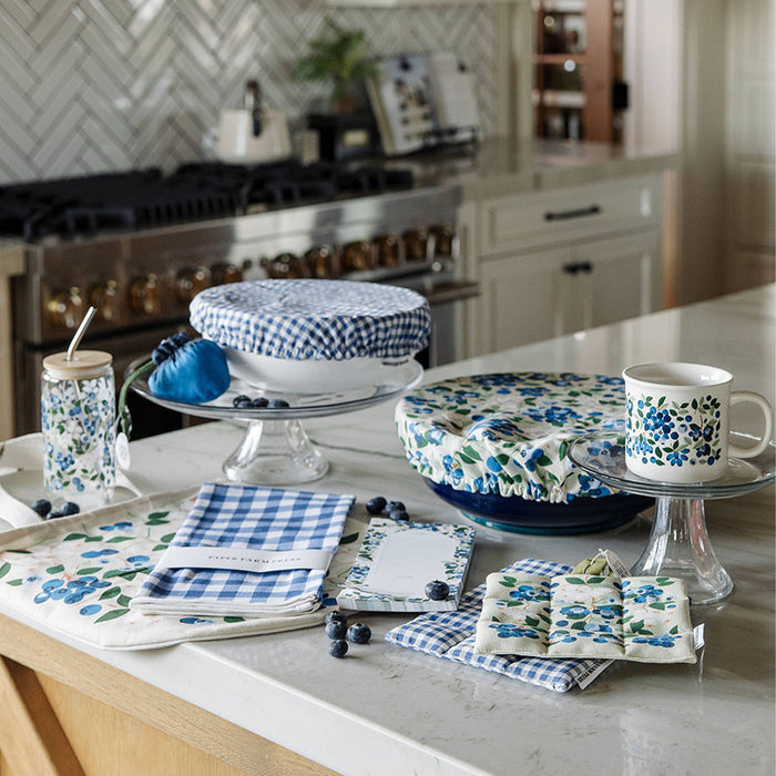 Paper Farm Press Paper Farm Press - Blueberry Field Pot Holder Set