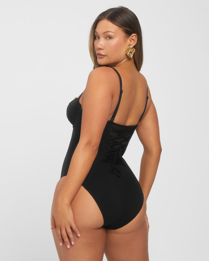 Back view of Bombshell - Black