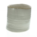 HomArt HomArt - Bower Ceramic Vase - Med Wide - Fancy White