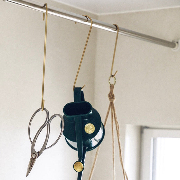 Fog Linen Work Hardware Brass J Hooks, Long
