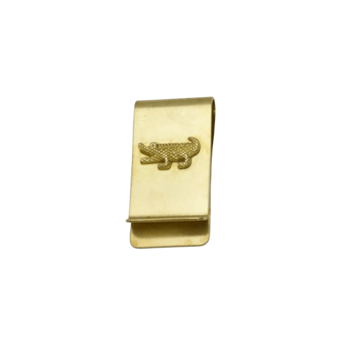 Curated Basics SHOP Crocodile Brass Money Clip