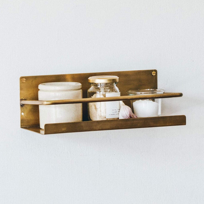Fog Linen Work Wall Decor Brass Shelf