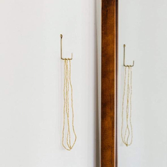 Fog Linen Work Hardware Brass Single Hook