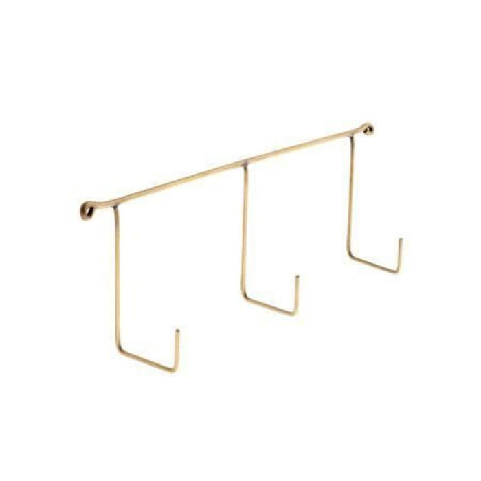 Fog Linen Work Hardware Brass Triple Hook