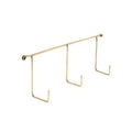 Fog Linen Work Hardware Brass Triple Hook