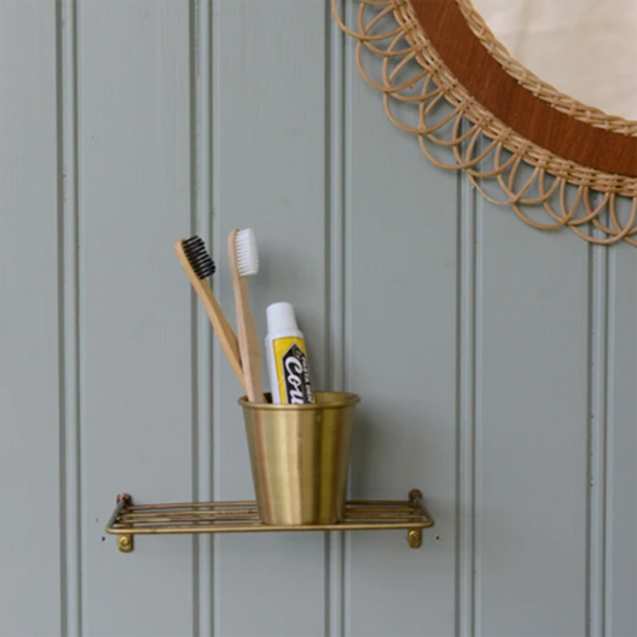 Fog Linen Work Hardware Brass Wire Shelf