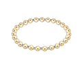 Enewton Bright Silver Faceted Hematite Grateful Pattern 5mm Bracelet
