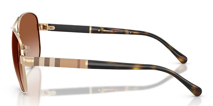 Burberry BE3080-Light Gold / Gradient Brown