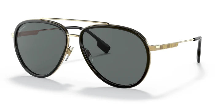 Burberry BE3125-Gold / Grey Polarized