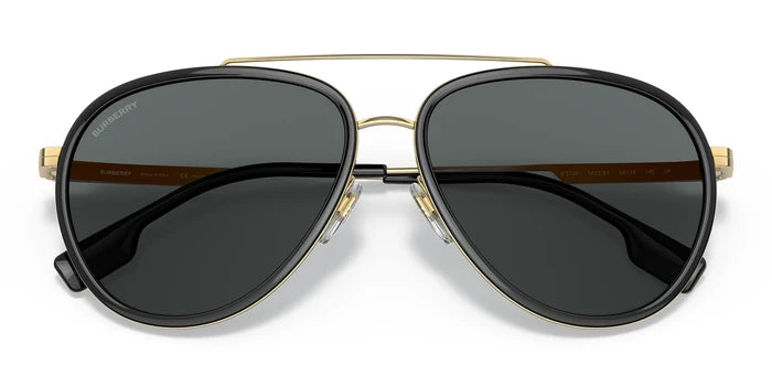 Burberry BE3125-Gold / Grey Polarized