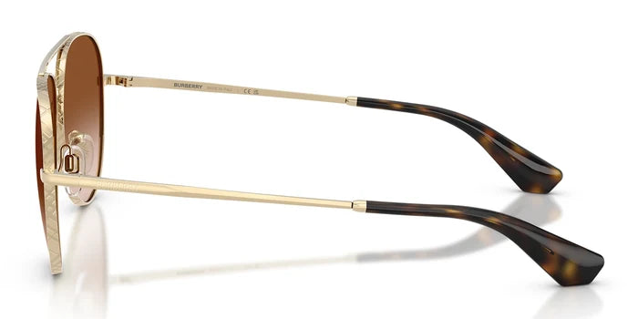 Burberry BE3172-Pale Gold / Brown Gradient