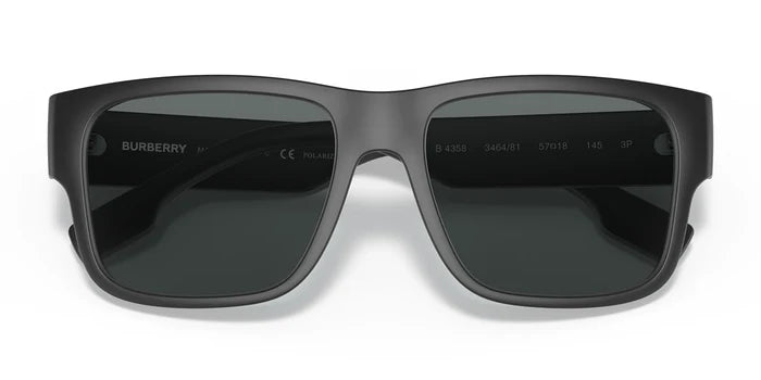 Burberry BE4358-Matte Black / Grey Polarized
