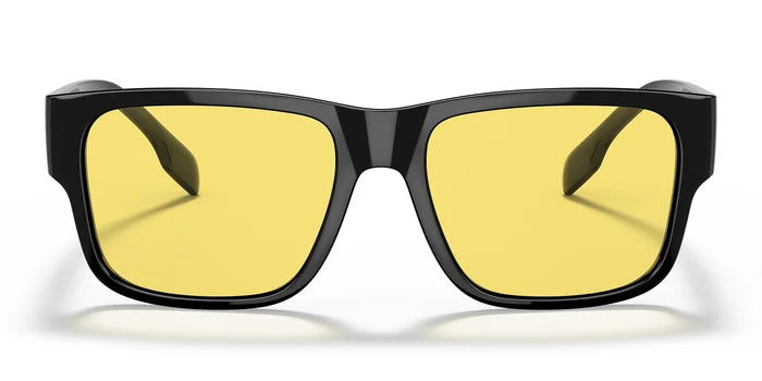 Burberry BE4358-Black With Yellow Lenses